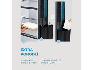 Obrázek 7 produktu Ventilátor sloupový s dálkovým ovládáním a zvlhčovačem MAC402R0BPK černý MIDEA