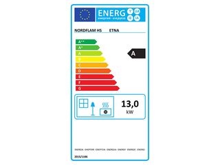 Obrázek 1 produktu Vložka litinová NORDFLAM Etna, černá, s klapkou, 13kW