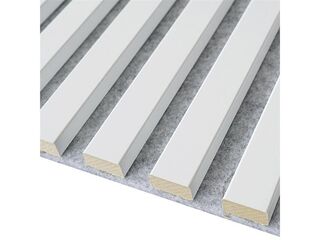 Obrázek 2 produktu Panel obkladový akustický DESIGN bílý (šedý filc), 20x400x2600mm, bal.1,04m2