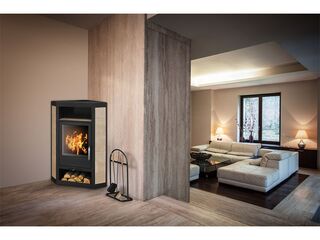 Obrázek 1 produktu Kamna krbová ABX Lahti II, keramika/černá, 8kW