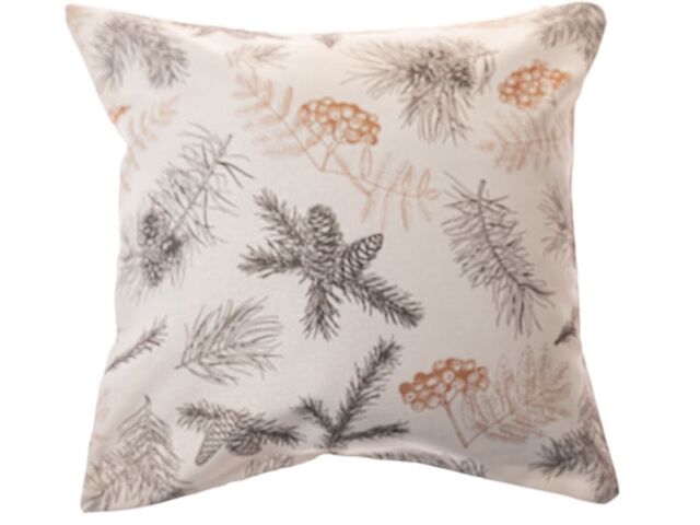 Obrázek produktu Povlak na polštář voděodolný textilní, béžový s větvičkami, 40 x 40 cm, 8/96