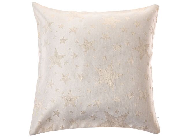 Obrázek produktu Povlak na polštář voděodolný textilní metalická nit, bílá hvězda, 40x40 cm, 8/96