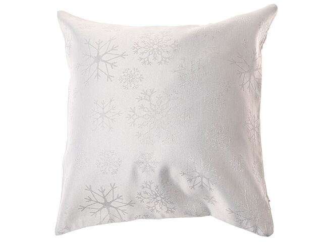 Obrázek produktu Povlak na polštář voděodolný textilní metalická nit, bílá vločka, 40x40 cm, 8/96