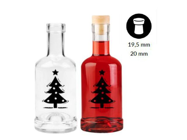 Obrázek produktu Láhev Gin, stromeček, černá, 250ml