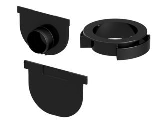 Sada příslušenství ACO Easyline H90 1x čelo, 1x čelo DN50, 1x odtok DN110