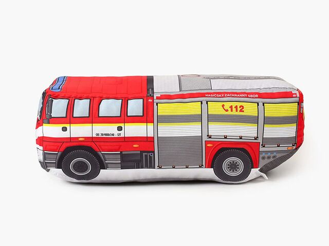 Obrázek produktu Polštář dětský dekorační 3D, hasiči, 50x20x20 cm