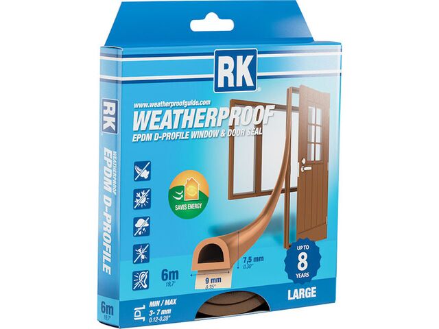 Obrázek produktu Páska těsnící, voděodolná EPDM D, RK hnědá 6 m