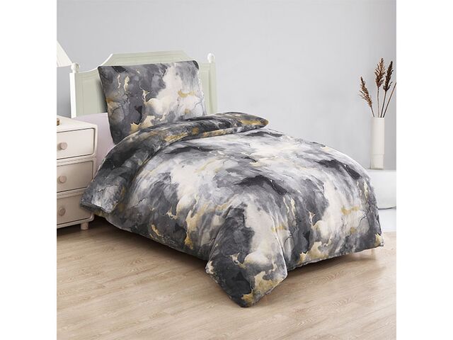 Obrázek produktu Povlečení ložní Micro - Mramor šedý