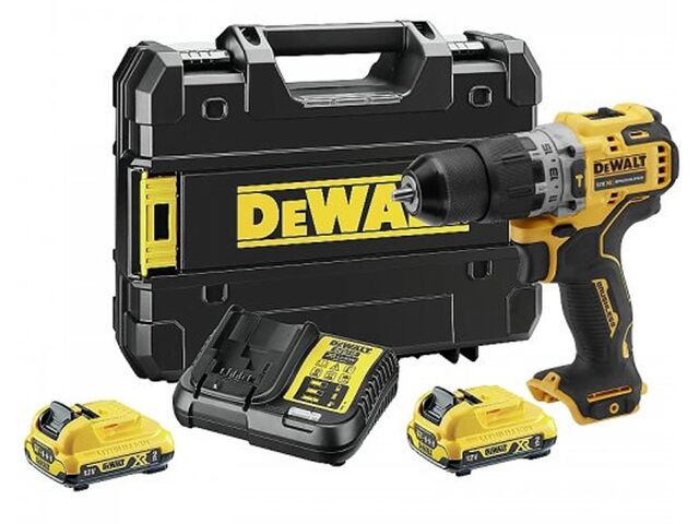 Obrázek produktu Vrtačka příklepová aku 12V 2x aku DCD706D2-QW DeWALT