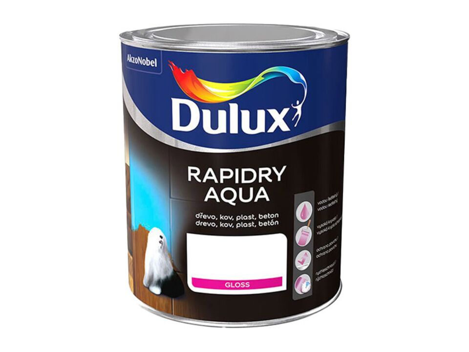 Dulux Rapidry Aqua bílá 2,5L. EAN: 8590627985634