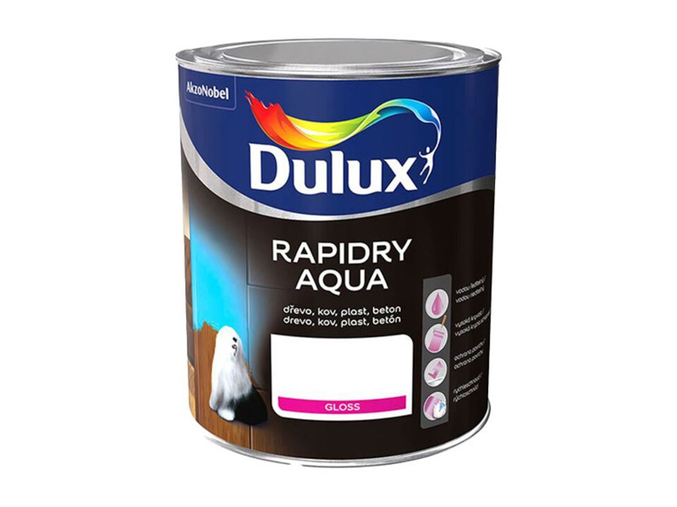 Dulux Rapidry Aqua čoko hnědá 0,75L. EAN: 8590627985511
