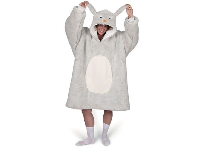 Obrázek produktu Deka hřejivá mikinová s kapucí Králík Cozy Noxxiez CH361, teenageři a dospělí