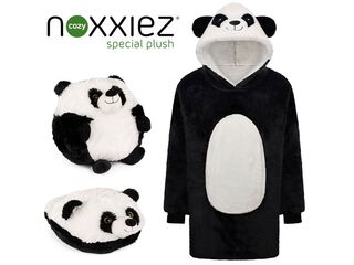 Deka hřejivá mikinová s kapucí Panda Cozy Noxxiez CH367, teenageři a dospělí