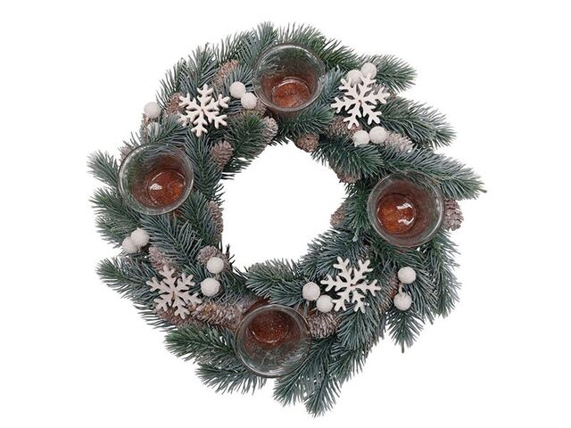 Obrázek produktu Věnec adventní s vločkami 35cm