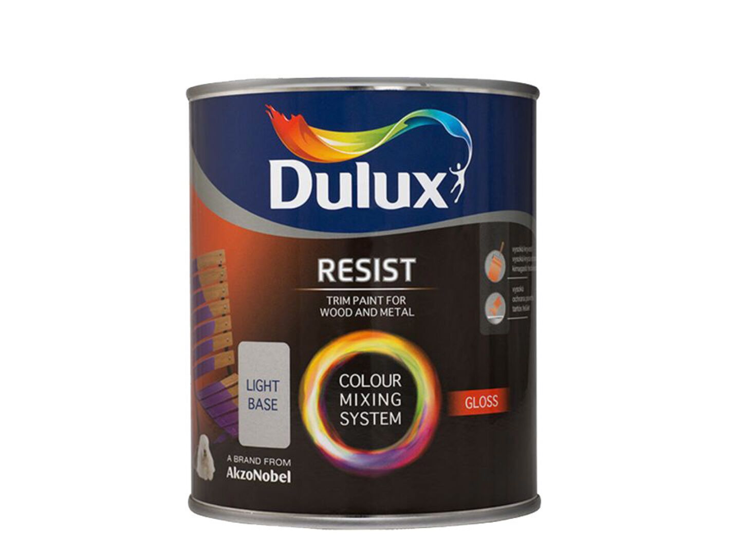 Barva Dulux Resist, lesklá, báze light 4,5 l