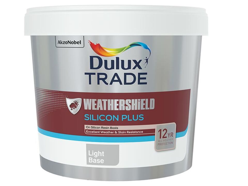 Barva fasádní Dulux Weathershield Silicon Plus báze light 10 l. EAN: 8590627995770