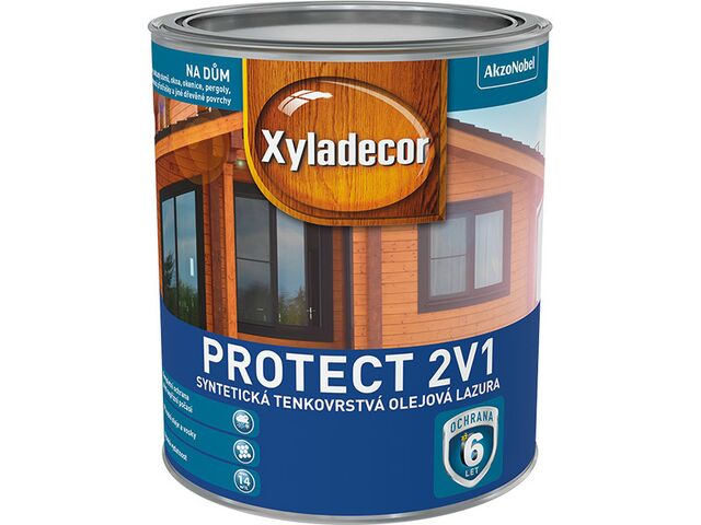 Obrázek produktu Lazura Xyladecor Protect 2v1 indický týk 2,5 l