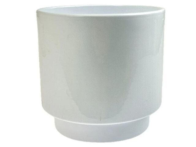 Obrázek produktu Obal keramický válec na noze pr.13cm, v.12,5cm, glazovaný bílý