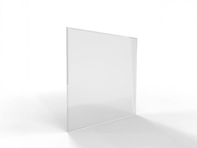 Obrázek produktu Sklo pod kamna - čtverec 1000x1000mm/6mm, čiré, s fazetou