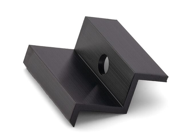 Obrázek produktu FVE prvky KU 35 Al krajní úchyt - černý elox