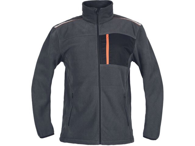 Obrázek produktu Bunda fleecová EMERTON STRETCH, šedá/oranžová, vel. L