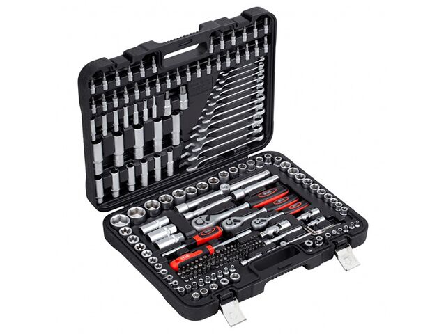 Obrázek produktu Sada ořechů a ráčen, 1/4" 3/8" 1/2", 216 ks