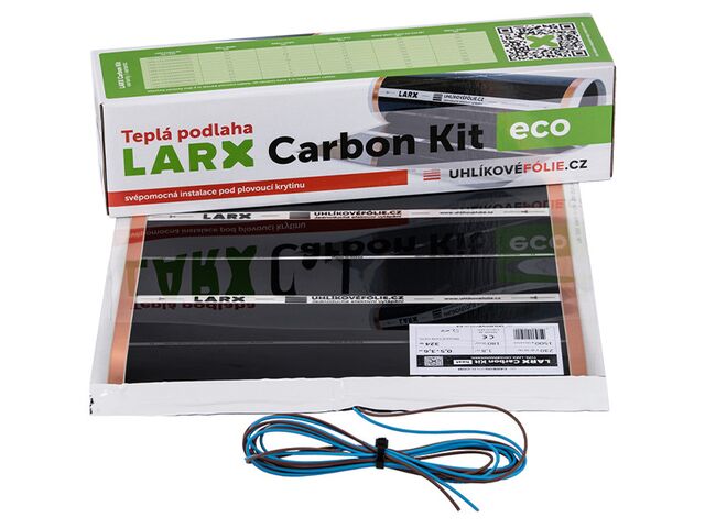 Obrázek produktu Fólie topná LARX Carbon Kit eco, podlahová, 250 W, 5,0 m, šířka 0,5 m