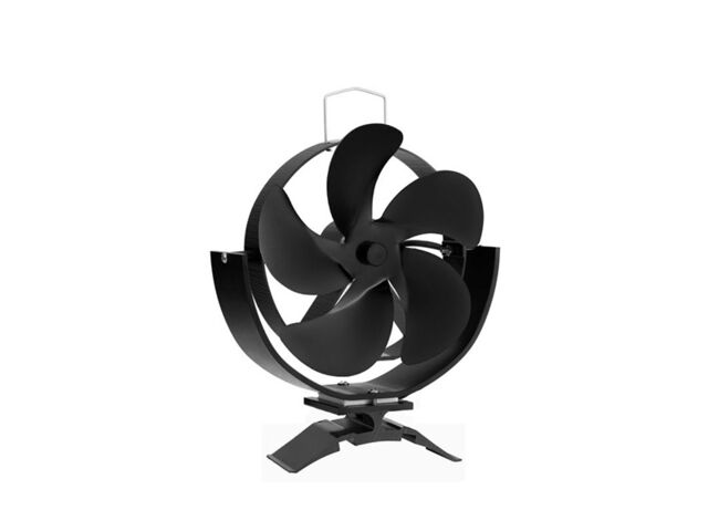 Obrázek produktu Ventilátor na kouřovod FLAMINGO pětilopatkový magnetický, naklápěcí, černý