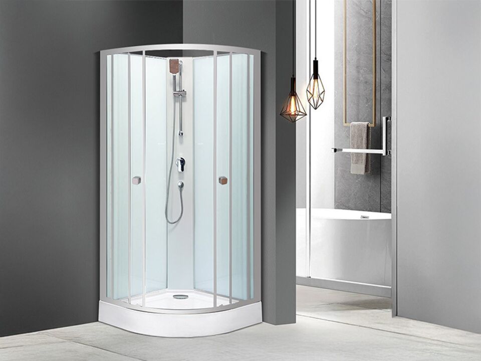 Box sprchový Pavero, 90x90x195, radius, Brillant/White/Matt. EAN: 8591019536649