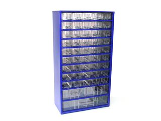 Organizér zásuvkový 12 / 45S, 2M, 1L - RAL 5002 - Modrá