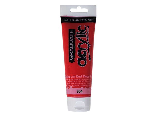 Obrázek produktu Barva akrylová Graduate 120 ml, kadmium červené tm.