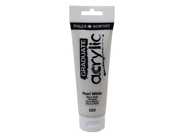 Obrázek produktu Barva akrylová Graduate 120 ml, perleťová bílá