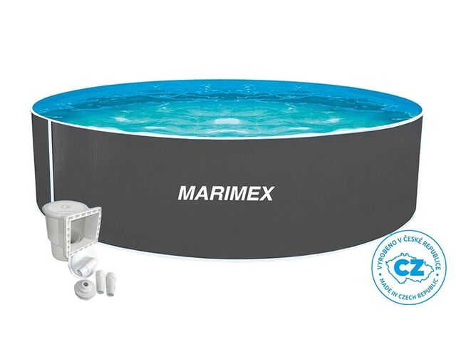 Obrázek produktu Bazén Orlando 4,57 x 1,07 m - ŠEDÝ, bazén, fólie, skimmer