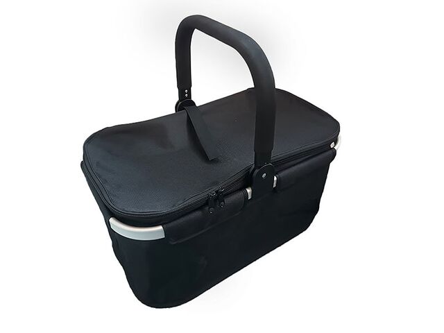 Obrázek produktu Košík piknikový skládací 48x28x25 cm černý
