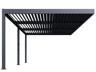 Pergola bioklimatická INTRO DUO 6 x 4 m, hliník - do stěny