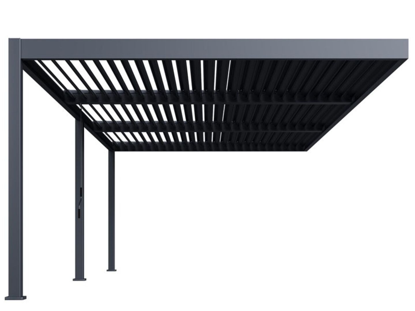 Pergola bioklimatická INTRO DUO 8 x 4 m, hliník - do stěny