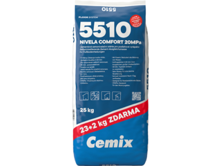 Cemix Stěrka samonivelační s vlákny 20MPa 23+2kg
