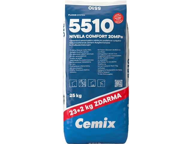 Obrázek produktu Cemix Stěrka samonivelační s vlákny 20MPa 23+2kg