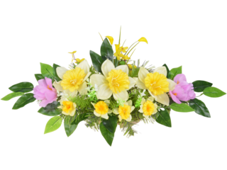 Vazba květinová umělá jarní č.52, 50x22x27cm