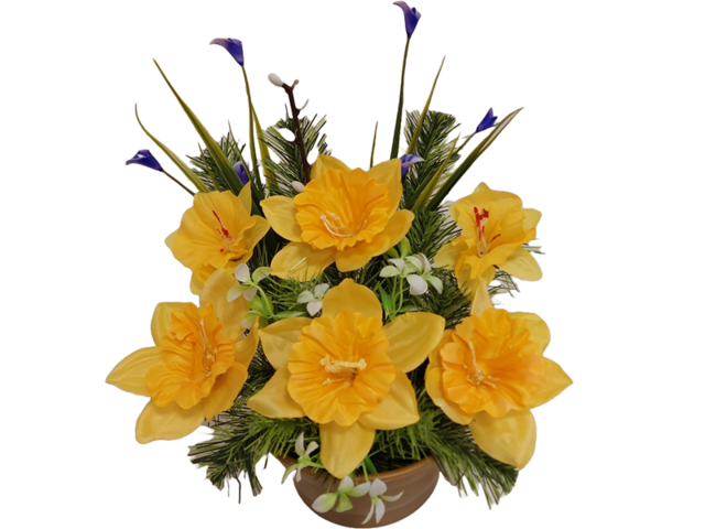 Obrázek produktu Vazba květinová umělá jarní č.79, 25x20x32cm