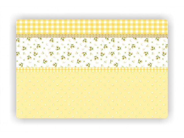 Obrázek produktu Prostírání drobné kvítí plast 28x43cm sv. žluté