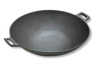 Pánev grilovací WOK 31 cm, litina