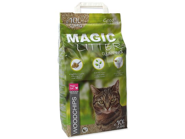 Obrázek produktu Kočkolit Magic Litter Woodchips 2,5kg 10l
