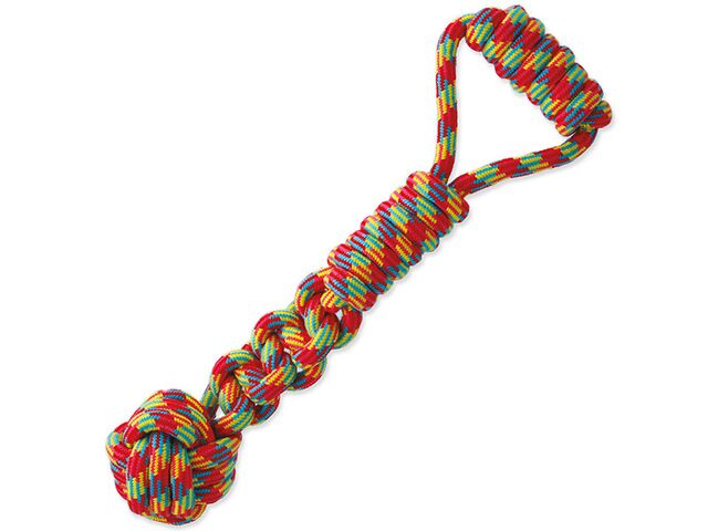 Obrázek produktu Hračka Dog Fantasy přetahovadlo madlo a míč 37cm