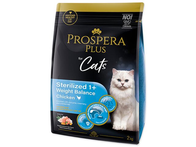 Obrázek produktu Krmivo Prospera Plus Sterilized 1+ Chicken Weight Balance 2kg