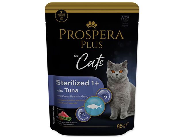 Obrázek produktu Kapsička Prospera Plus Sterilized 1+, Tuna, Beans 85g