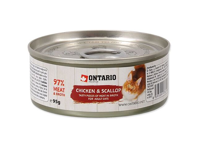 Obrázek produktu Konzerva Ontario kuřecí kousky a mušle 95g