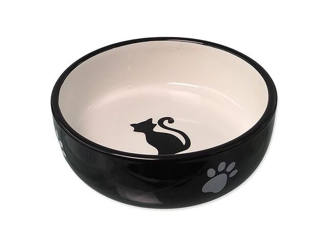 Obrázek produktu Miska Magic Cat keramická černá/bílá 13,4x4cm 170ml
