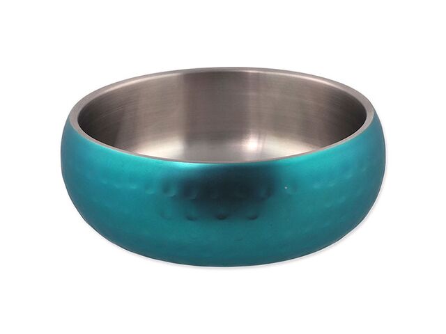 Miska Dog Fantasy s dvojitou stěnou tyrkysová 12cm, 376ml | UNI HOBBY ...