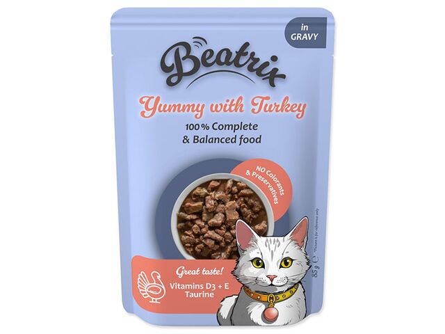 Obrázek produktu Kapsička Beatrix Adult s krůtím 85g